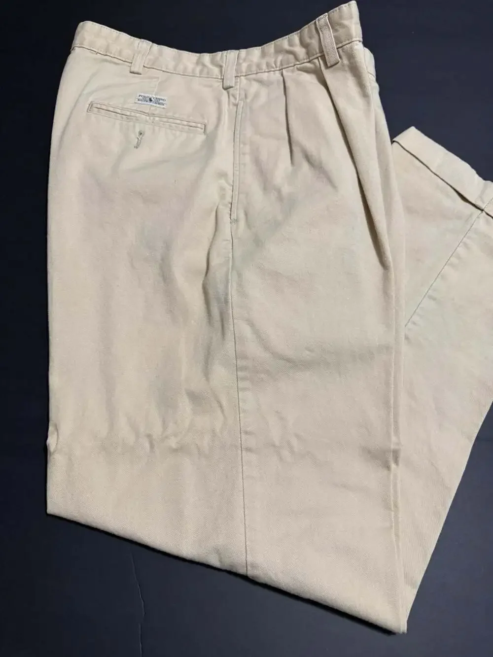 Polo Ralph Lauren Hammond Pant Size 34x30 Beige Cotton Chinos